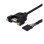 Cable USB 2.0 para Montaje en Panel StarTech.com 30 cm Hembra USB A