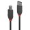 Cable USB 2.0 A a B Lindy Anthra Line 2 m Negro