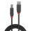 Cable USB 2.0 A a B Lindy Anthra Line 2 m Negro