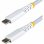 Cable de Carga USB-C StarTech.com 30 cm 60W 3A PD Trenzado Blanco