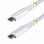Cable de Carga USB-C StarTech.com 30 cm 60W 3A PD Trenzado Blanco