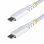 Cable de Carga USB-C StarTech.com 30 cm 60W 3A PD Trenzado Blanco