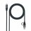 Kabel USB 3.2 Gen2x2 Nanocable 20 Gbps 100W USB-C an USB-C 1,5 m Grau/Schwarz