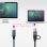 Kabel USB 3.2 Gen2x2 Nanocable 20 Gbps 100W USB-C an USB-C 1,5 m Grau/Schwarz