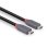 Cable USB4 Lindy Anthra Line 0,8 m USB-C à USB-C 40 Gbit/s Noir