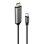 Cabo Adaptador USB-C para DisplayPort 1.4 Lindy 1 m Cinzento