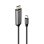 Cabo Adaptador USB-C para DisplayPort 1.4 Lindy 1 m Cinzento