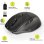 Ratón Port Designs 900715 Inalámbrico Bluetooth 2400 DPI Negro Recargable