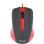 Ratón Yenkee YMS 1015RD Cable USB 1000 DPI Negro/Rojo 3 Botones Ergonomía