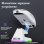 Ratón Genérica Ultraligero Sensor Avanzado Recargable Blanco Base Magnética