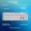 Clavier Logitech G915 X Low-profile AZERTY Blanc RGB Lightspeed USB-C