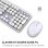 Teclado Mobility Lab inalámbrico membrana AZERTY con ratón óptico ambidiestro
