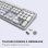Teclado Mobility Lab inalámbrico membrana AZERTY con ratón óptico ambidiestro