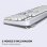 Teclado Mobility Lab inalámbrico membrana AZERTY con ratón óptico ambidiestro