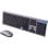 Tastiera Bluestork Grapheme Slim Azerty Metallica Silenziosa Wireless con Mouse Ambidestro