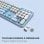 Teclado e Rato Sem Fios Mobility Lab Pure Color Azerty Azul com DPI Ajustável