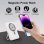 Powerbank Magnética Klack 10000mAh Com Cabos Integrados Ecrã LED
