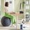 Zitbal Leitz Ergo Grijs 55 cm voor Houding en Beweging