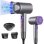 Secador de Pelo Iónico Profesional Dam Electronics 2400W 3 Temperaturas 3 Velocidades con Difusor Gris