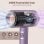 Secador de Pelo Profesional Dam Electronics 2400W 3 Temperaturas 2 Velocidades Morado