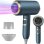 Sèche-cheveux Ionique Professionnel Dam Electronics 2400W 3 Températures 2 Vitesses Bleu