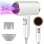 Sèche-cheveux Ionique Professionnel Dam Electronics 2400W 3 Températures 2 Vitesses Blanc