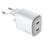 Ladegerät USB-C Celly UPTC2USBC45WWH 45W GaN 2 Ports Weiß