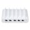 Cargador de 5 Puertos USB Compulocks Estación de Carga Interior Blanco