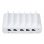 Cargador de 5 Puertos USB Compulocks Estación de Carga Interior Blanco