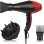Sèche-cheveux Professionnel Ionique Dam Electronics 2400W 3 Températures 2 Vitesses Diffuseur 2 Buses Noir