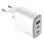 Wandladegerät Celly UPTC 65W 2 USB-C-Ports und 1 USB-A GaN Weiß