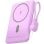 Power Bank Inalámbrico Leotec 5000mAh 20W Rosa