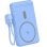 Batería Externa Leotec Power Bank Inalámbrico 5000mAh 20W Azul