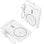 Power Bank kabellos Leotec 5000mAh 20W weiß