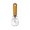 Cortapizzas BRA Efficient A195018 Acero Inoxidable Negro Naranja