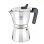 Italienischer Espressokocher BRA Cafetière de Luxe 2 1 Tasse Schwarz Aluminium