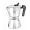 Italienischer Espressokocher BRA Cafetière de Luxe 2 1 Tasse Schwarz Aluminium
