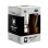 Italienischer Espressokocher BRA Cafetière de Luxe 2 Aluminium Schwarz Stahl 6 Tassen
