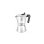 Italienischer Espressokocher BRA Cafetière de Luxe 2 Aluminium Schwarz Stahl 6 Tassen