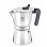 Italienische Kaffeemaschine BRA Cafetière de Luxe 2 6 Tassen Aluminium Schwarz Stahl