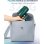 Sèche-cheveux Ionique Pliable de Voyage Dam Electronics 2200W 2 Températures 2 Vitesses Diffuseur Vert