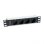 Régua de tomadas Equip 333311 4 Tomadas Basic Alumínio Preto Prata 1U Horizontal
