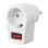 Régua Hama 00223212 1 Tomada com Interruptor Branco 230 mm