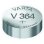 Pilha Varta V364 para relógio 1.55V Prata SR60