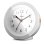 Sveglia Analogica Mebus 25629 Bianca 12h con Sveglia e Funzione Snooze