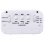 Relógio Despertador Digital Hama RC 660 LED Branco com Rádio Controlo