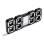 Despertador Muitomas NEONCLOCKWH LED Negro Blanco Interior