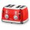 Tostadora Sogo SS-5465 4 Ranures Rouge Acier Inoxydable