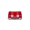 Tostadora Sogo SS-5465 4 Ranures Rouge Acier Inoxydable