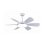 Ventilateur de Plafond avec Lumière FM Calefacción VT-NIX L 24W 107cm 6 Vitesses DC Télécommande Minuterie Inversion